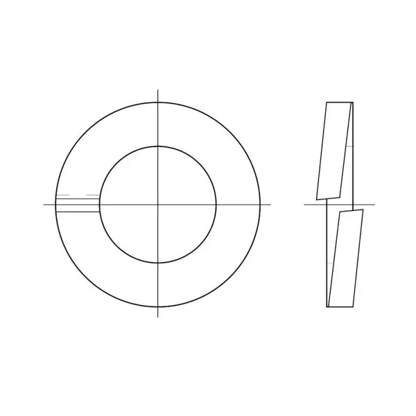 Federring Form B DIN 127 Edelstahl Federring DIN 7980 fuer Zylinderschraube Edelstahl