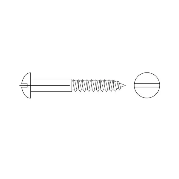 Halbrundholzschraube